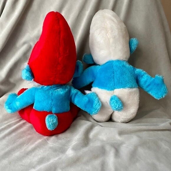 Peyo Smurfs budle 2 Wallace Berrie Papa Smurf 1981, 1979 vtg vintage - Picture 2 of 9